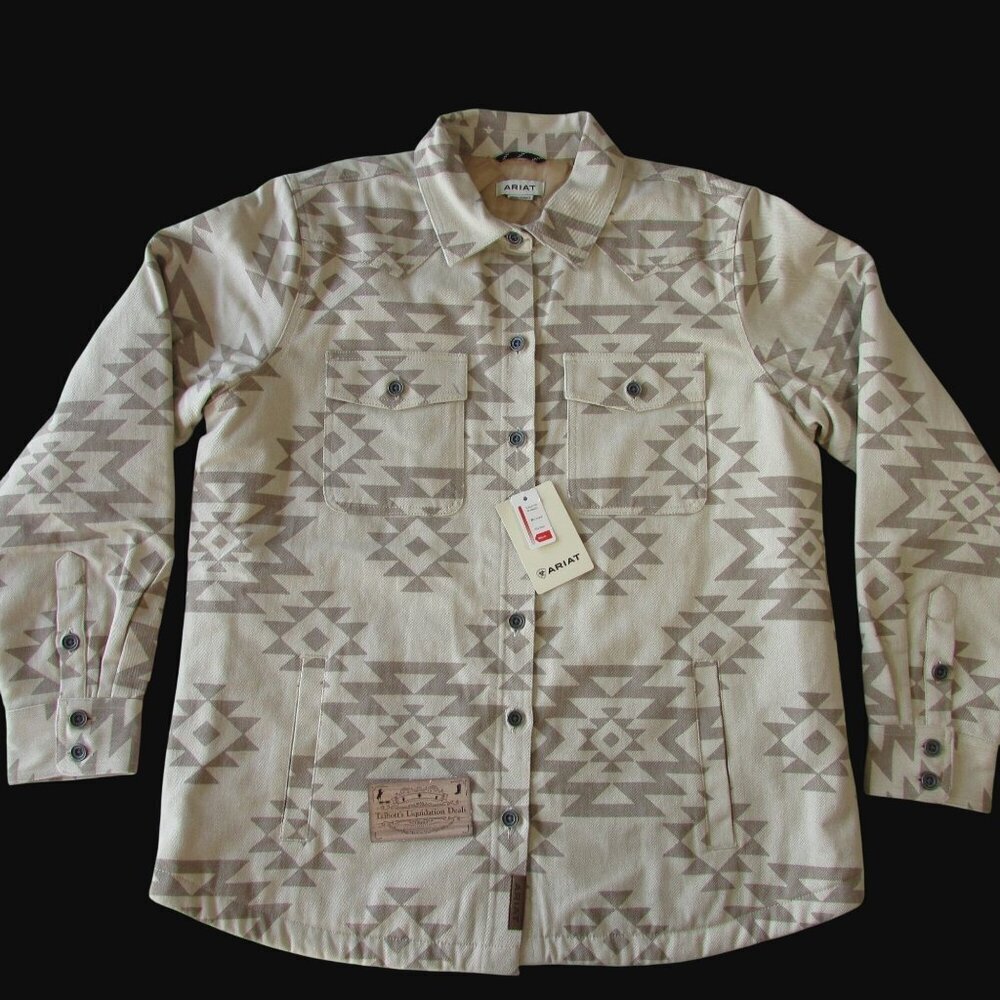 Ariat Women's LG Clovis Insulated Shirt Jacket Shacket Puebla Print 10062783